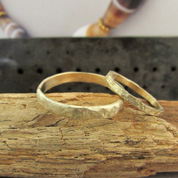 Wedding rings. 14k yellow gold Wedding rings for men/women.